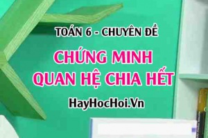 Cách chứng minh chia hết và Bài tập vận dụng (nhanh, chuẩn nhất)